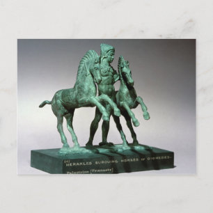 Hercules die de paarden van Diomedes verzwakken, Briefkaart
