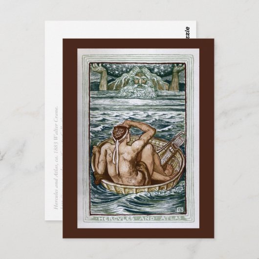 Hercules en Atlas Briefkaart (Voorkant / Achterkant)
