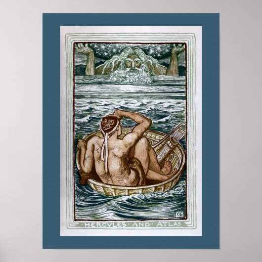 Hercules en Atlas Poster (Voorkant)