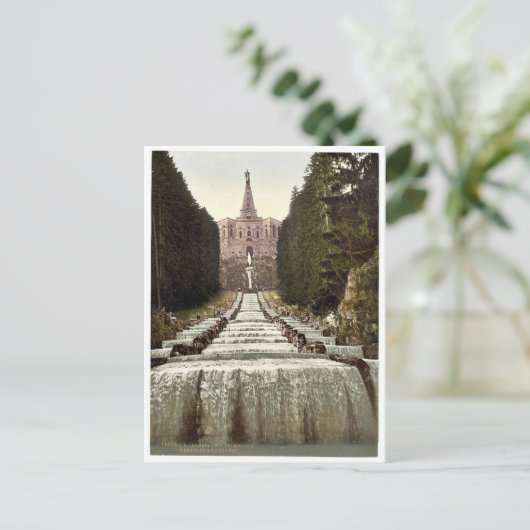 Hercules en cascades, Wilhelmshohe, Cassel (d.w.z. Briefkaart (Staand voorkant)