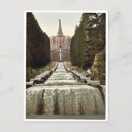 Hercules en cascades, Wilhelmshohe, Cassel (d.w.z. Briefkaart (Voorkant)