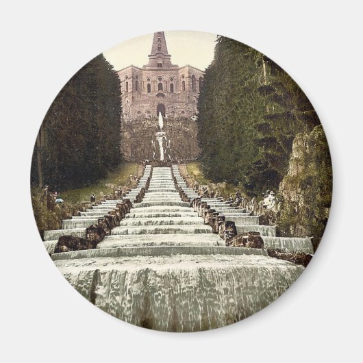 Hercules en cascades, Wilhelmshohe, Cassel (d.w.z. Magneet (Voorkant)