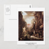 Hercules en de hydra Lernaean door Moreau, Gustave Briefkaart (Voorkant / Achterkant)