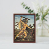 Hercules en de hydra van Pollaiuolo Antonio Briefkaart (Staand voorkant)