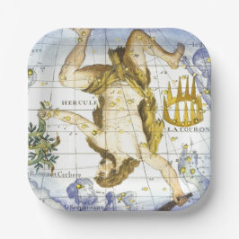 Hercules en de kroon  hemelse kaart papieren bordje