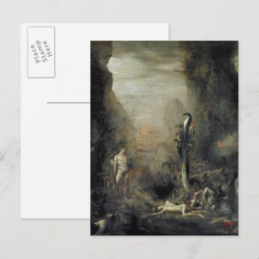 Hercules en de Lernaean Hydra Briefkaart (Voorkant / Achterkant)