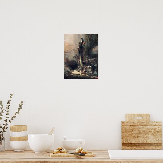 Hercules en de Lernaean Hydra Poster (Keuken)