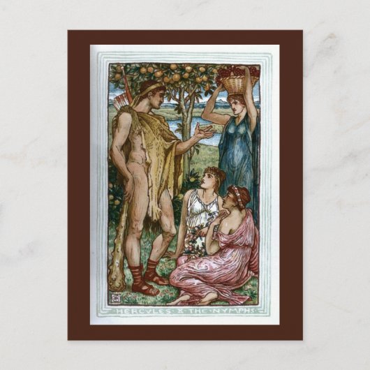 Hercules en de Nymfs Briefkaart (Voorkant)