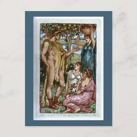Hercules en de Nymfs Briefkaart (Voorkant)