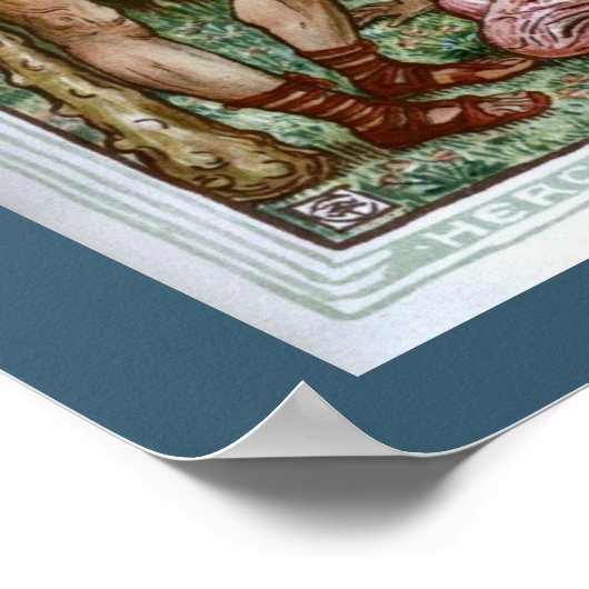 Hercules en de Nymfs Poster (Hoek)