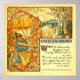 Hercules en de Wagoneer Walter Crane Poster