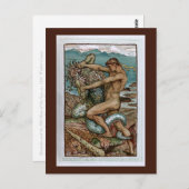 Hercules en het oude Man van het Zee Briefkaart (Voorkant / Achterkant)