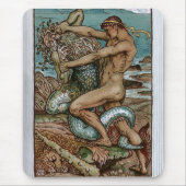 Hercules en het oude Man van het Zee Muismat (Voorkant)