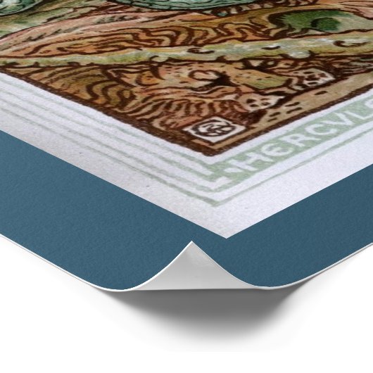 Hercules en het oude Man van het Zee Poster (Hoek)