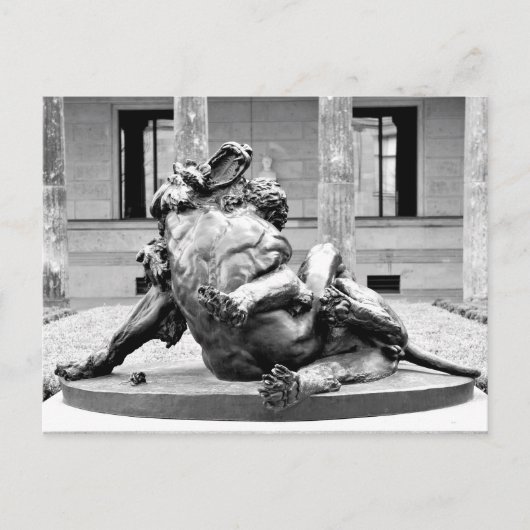 Hercules en Nemean Lion Briefkaart (Voorkant)