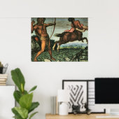Hercules en Nessus van Franz von Stuck Poster (Thuiskantoor)