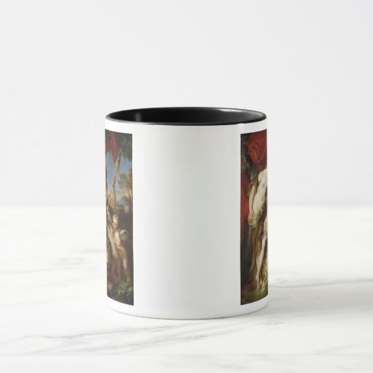 Hercules en Omphale, 1724 Mok (Midden)