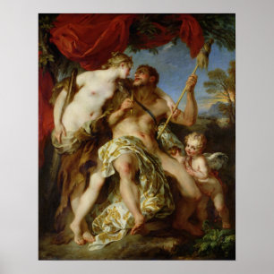 Hercules en Omphale, 1724 Poster