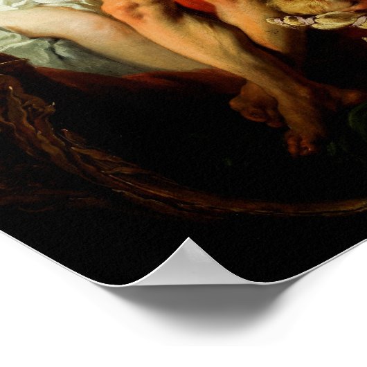 Hercules en Omphale van Francois Boucher Poster (Hoek)