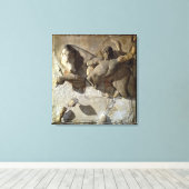 Hercules Fighting the Cretan Bull, een van de seri Canvas Afdruk (Insitu (Houten vloer))