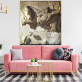 Hercules Fighting the Cretan Bull, een van de seri Canvas Afdruk (Insitu (Woonkamer))