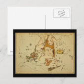 Hercules (Heracles) en Corona Borealis Briefkaart (Voorkant / Achterkant)