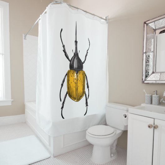 Hercules kever douchegordijn (In situ)