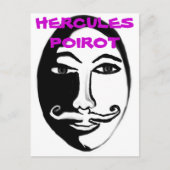 Hercules Poirot Briefkaart (Voorkant)