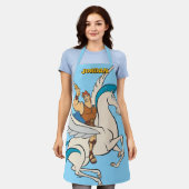 Hercules Riding Pegasus Apron Schort (Gedragen)