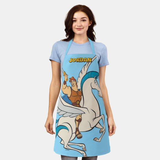 Hercules Riding Pegasus Apron Schort (Gedragen)