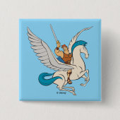 Hercules Riding Pegasus Button (Voorkant)