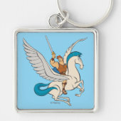 Hercules Riding Pegasus Keychain (Voorkant)