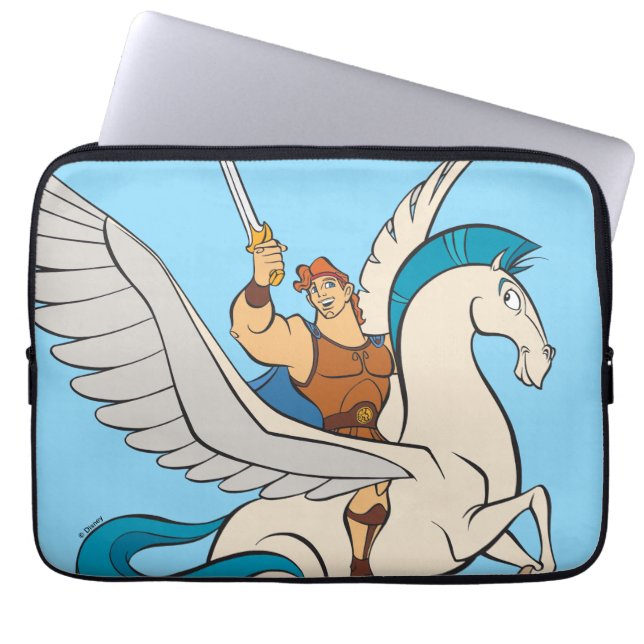 Hercules Riding Pegasus Laptop Sleeve (Voorkant)