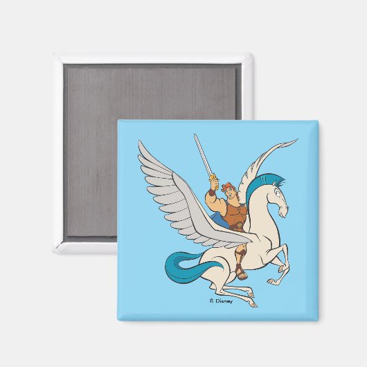 Hercules Riding Pegasus Magnet (Voorkant / Achterkant)