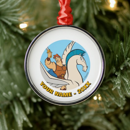 Hercules Riding Pegasus Metal Ornament (Boom)