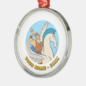 Hercules Riding Pegasus Metal Ornament (Links)