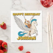 Hercules Riding Pegasus Napkins Servet (Insitu)