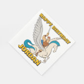 Hercules Riding Pegasus Napkins Servet (Hoek)