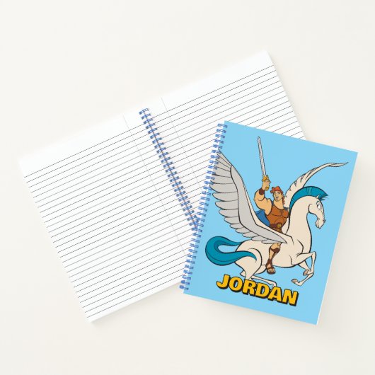 Hercules Riding Pegasus Notebook Notitieboek (Binnen)