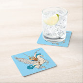 Hercules Riding Pegasus Square Paper Coaster Kartonnen Onderzetters (Insitu)