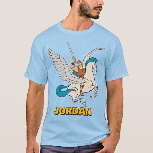 Hercules Riding Pegasus T-Shirt (Voorkant)