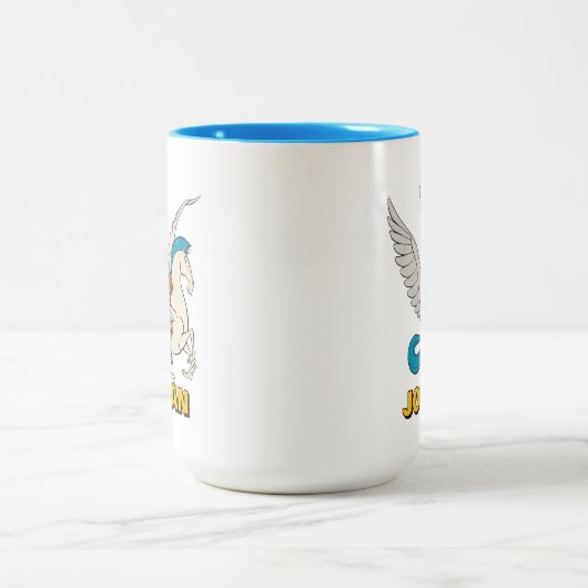 Hercules Riding Pegasus Two-Tone Coffee Mug Tweekleurige Koffiemok (Center)