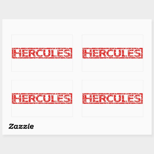 Hercules Stamp Rechthoekige Sticker (Vel)