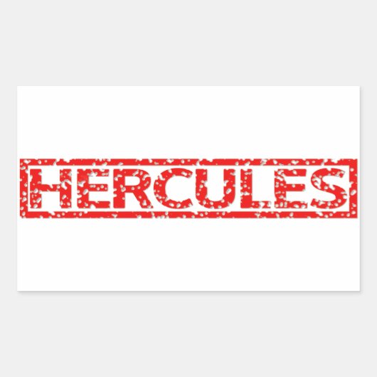 Hercules Stamp Rechthoekige Sticker (Voorkant)