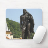 Hercules standbeeld Mousepad Muismat (Met muis)