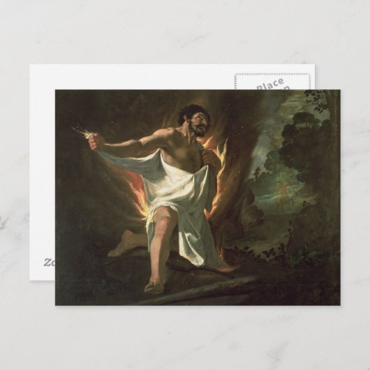 Hercules Tearing the Burning Robe, c.1634 Briefkaart (Voorkant / Achterkant)