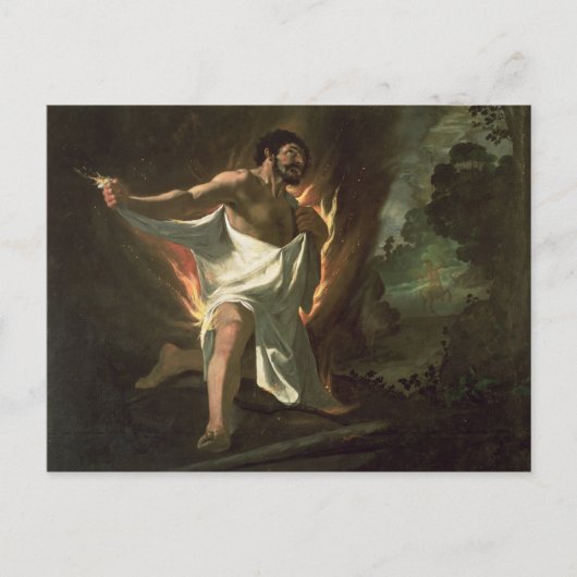 Hercules Tearing the Burning Robe, c.1634 Briefkaart (Voorkant)