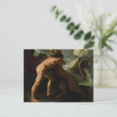 Hercules vecht met de Nemean Lion Briefkaart (Staand voorkant)