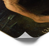 Hercules vecht met de Nemean Lion Poster (Hoek)