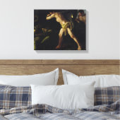 Hercules vechten met de Lernaean Hydra Canvas Afdruk (Insitu (Slaapkamer))